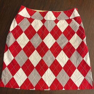 EUC Loudmouth plaid golf skort - size 0